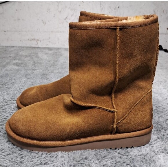 Ugg Boots Womens Sz 8 Koolaburra Brown Suede Shearling Classic Tall F16019E - Picture 6 of 11